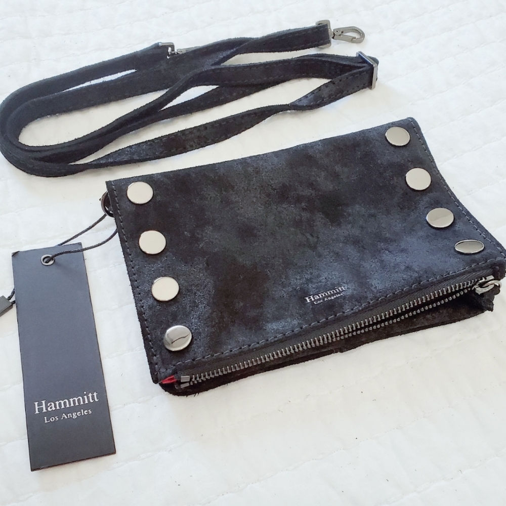 Hammitt suede black bag/wallet
